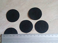 Кружочки из фетра, диаметр 4 см черные