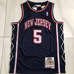 Чоловіча синя баскетбольна майка Кід 5 Нью Джерсі Kidd New Jersey 2006-2007 Hardwood Classics