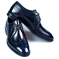 Чоловічі туфлі дербі Вудсток II TANNER 43 Темно-сині FE, код: 2630611
