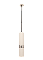 Люстра подвесная в стиле лофт Sirius PRD 4631-P WH CH на 1 плафон белый с хромом FE, код: 7229720
