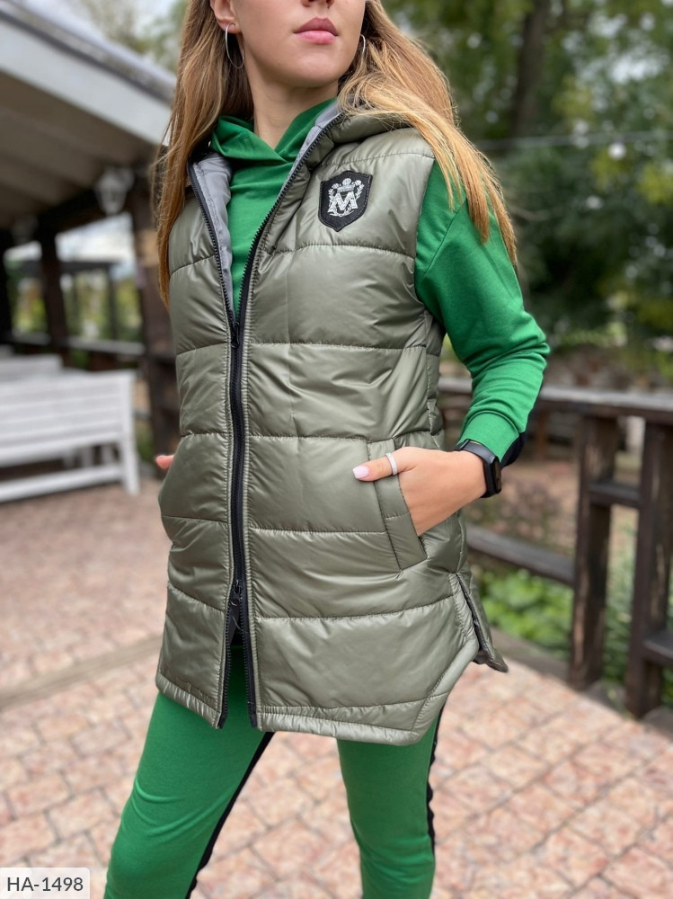 Жилетка жіноча стьобана жіноча батал  1498|50-52, 54-56, 58-60