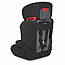 Дитяче автокрісло-бустер El Camino ME 1008 Junior, група I-II-III, Сіре, фото 7