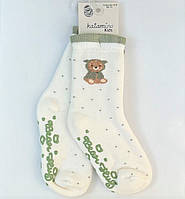 Детские махровые носки со стопперами Arti Термо Молочные