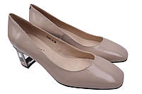 Туфлі на підборах жіночі Beratroni натуральна шкіра колір Бежевий 1-20DT 36 FG, код: 7362831
