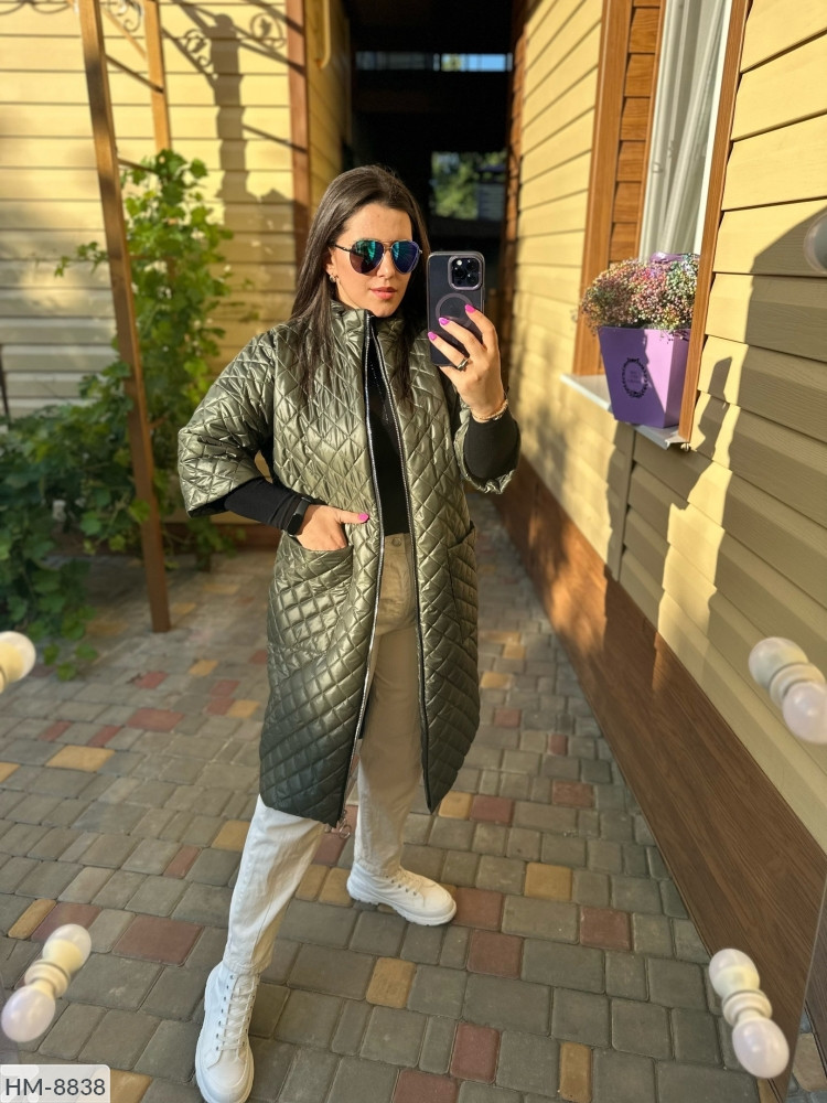 Пальто жіноче демісезонне жіноче демісезон батал HM-8838|48, 50, 52, 54, 56, 58, 60, 62, 64, 66, 68