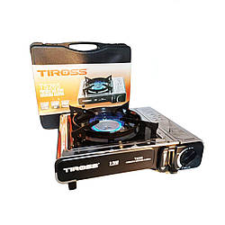 Портативна туристична газова плита Tiross TS265, в кейсі