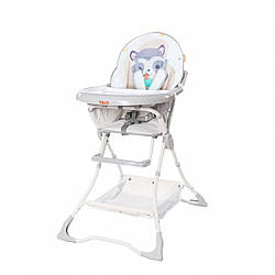 Стілець для годування TILLY Buddy T-633/2 Beige Raccoon Сірий