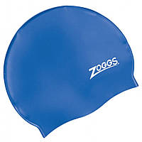 Шапочка для плавания Silicone Cap Zoggs 465024.RB, синяя, World-of-Toys