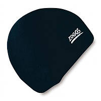 Шапочка для плавания детская Silicone Zoggs 300709 черная, World-of-Toys