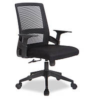 Кресло офисное Флорида SDM Синхромеханизм сетка ткань черная FE, код: 7605530