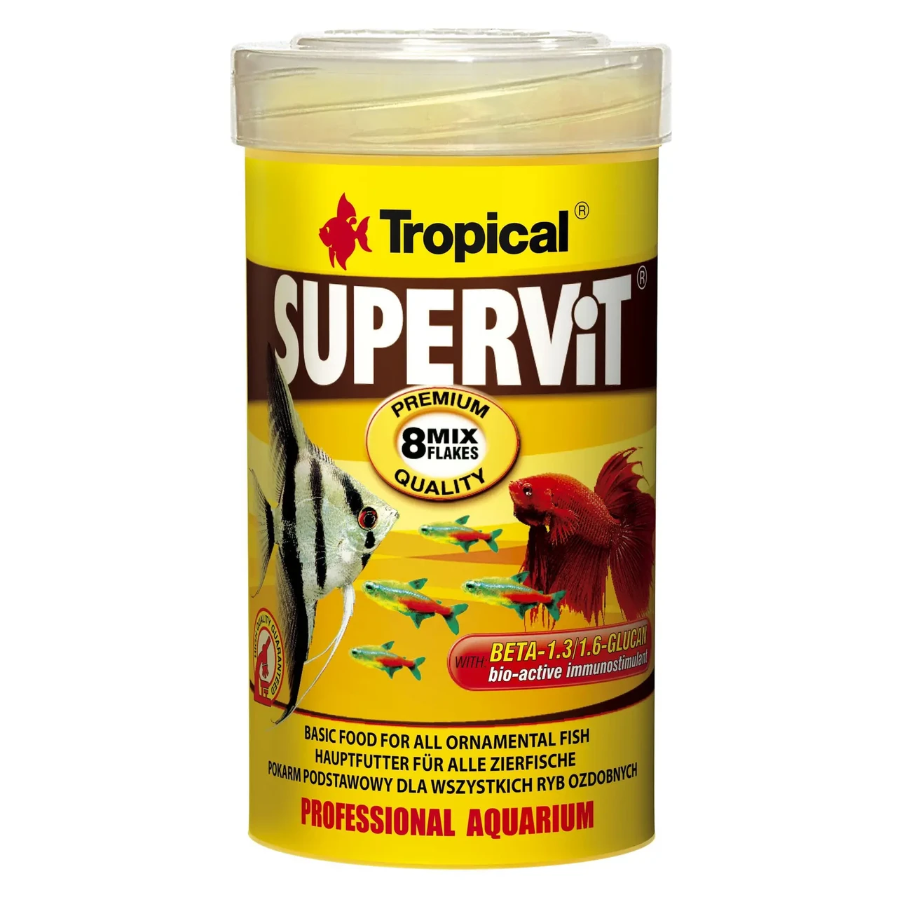 Tropical SUPERVIT - сухий профессіональний корм для всіх акваріумних риб у пластівцях 20г/100 мл (771037), фото 1