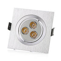 Точечный светильник Brille 3W LED-04 Серебристый 176433 FE, код: 7273914