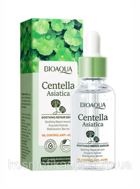 Сироватка для обличчя з азійською центелою Bioaqua Centella Asiatica Soothing Repair Serum, 30 мл