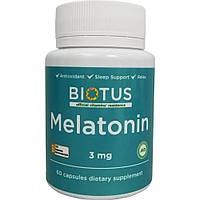 Мелатонин для сна Biotus Melatonin 3 mg 60 Caps BIO-530388 UN, код: 7801324