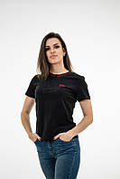 Футболка жіноча BOSS RELAXED-FIT T-SHIRT IN COTTON JERSEY WITH LOGO B-1080BL M