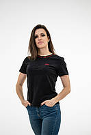 Футболка жіноча BOSS RELAXED-FIT T-SHIRT IN COTTON JERSEY WITH LOGO B-1080BL XL