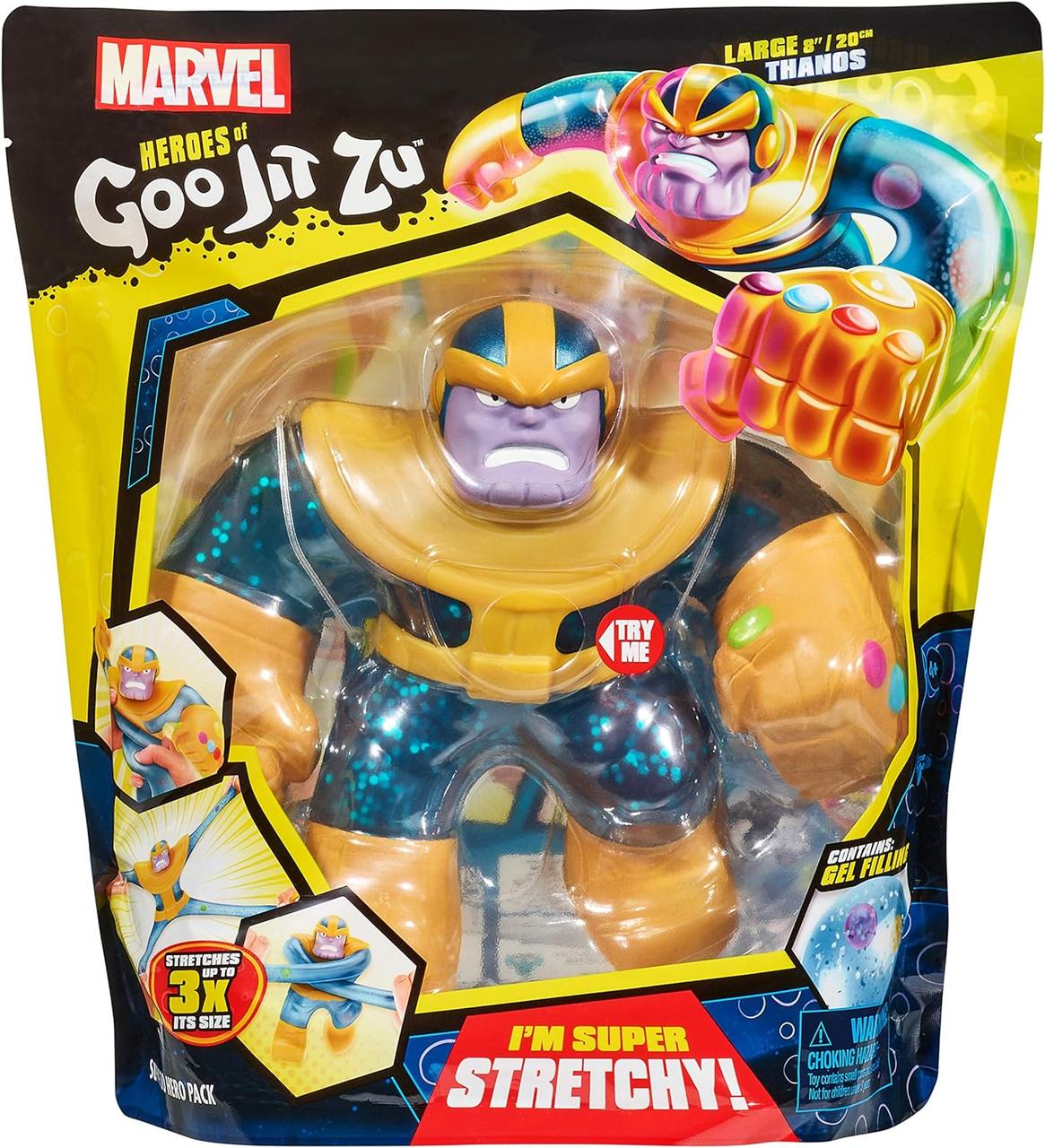Большая фигурка Гуджитсу Танос Стретч-Антистрес Marvel Supagoo Heroes of Goo Jit Zu Thanos 20см