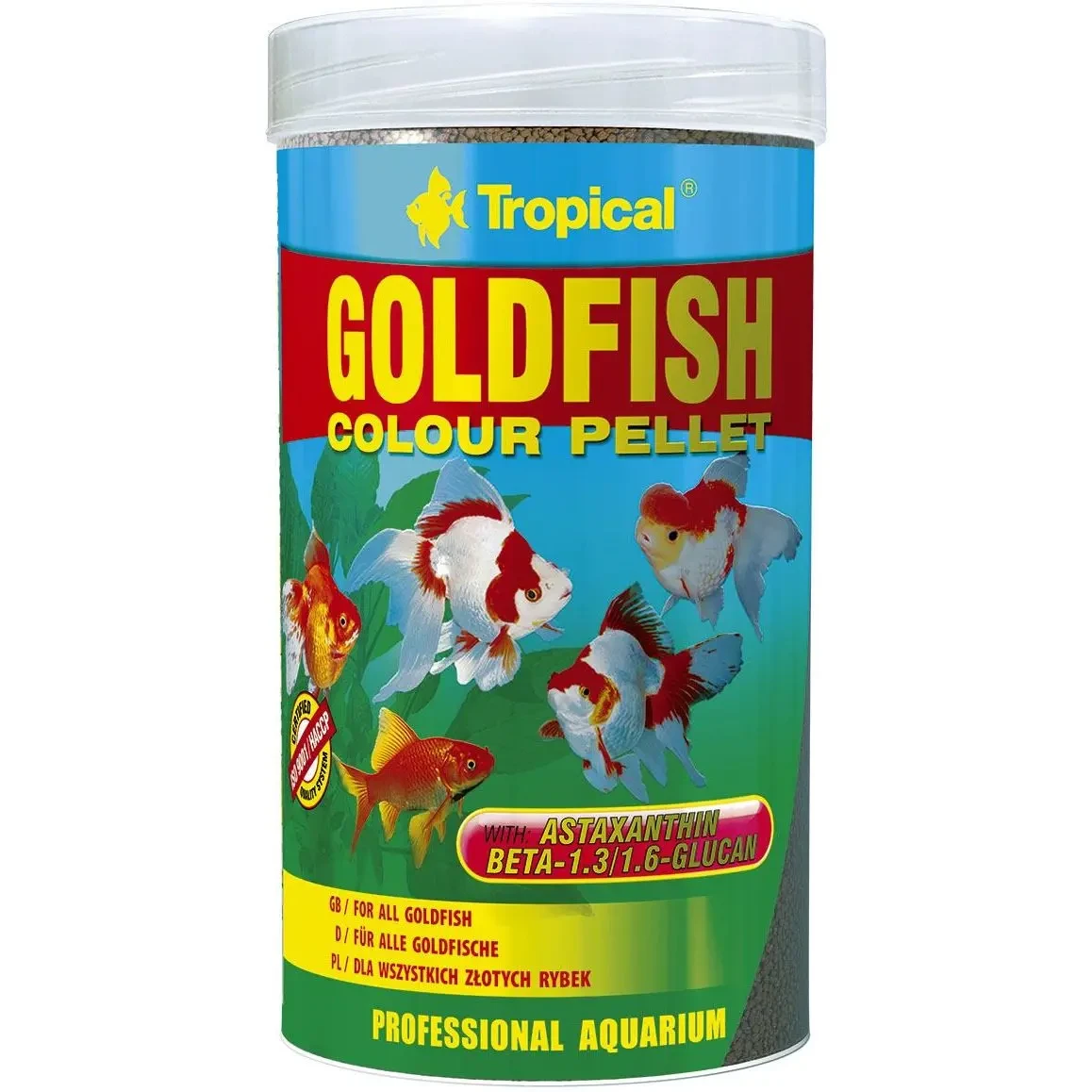 Tropical GOLDFISH COLOUR PELLET щоденний корм для яскравого фарбування золотих риб у гранулах, 90 г/250 мл (604748)
