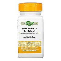 Витамин C буферизованный, 500 мг, Buffered C-500, Nature's Way, 100 капсул GM, код: 6516986
