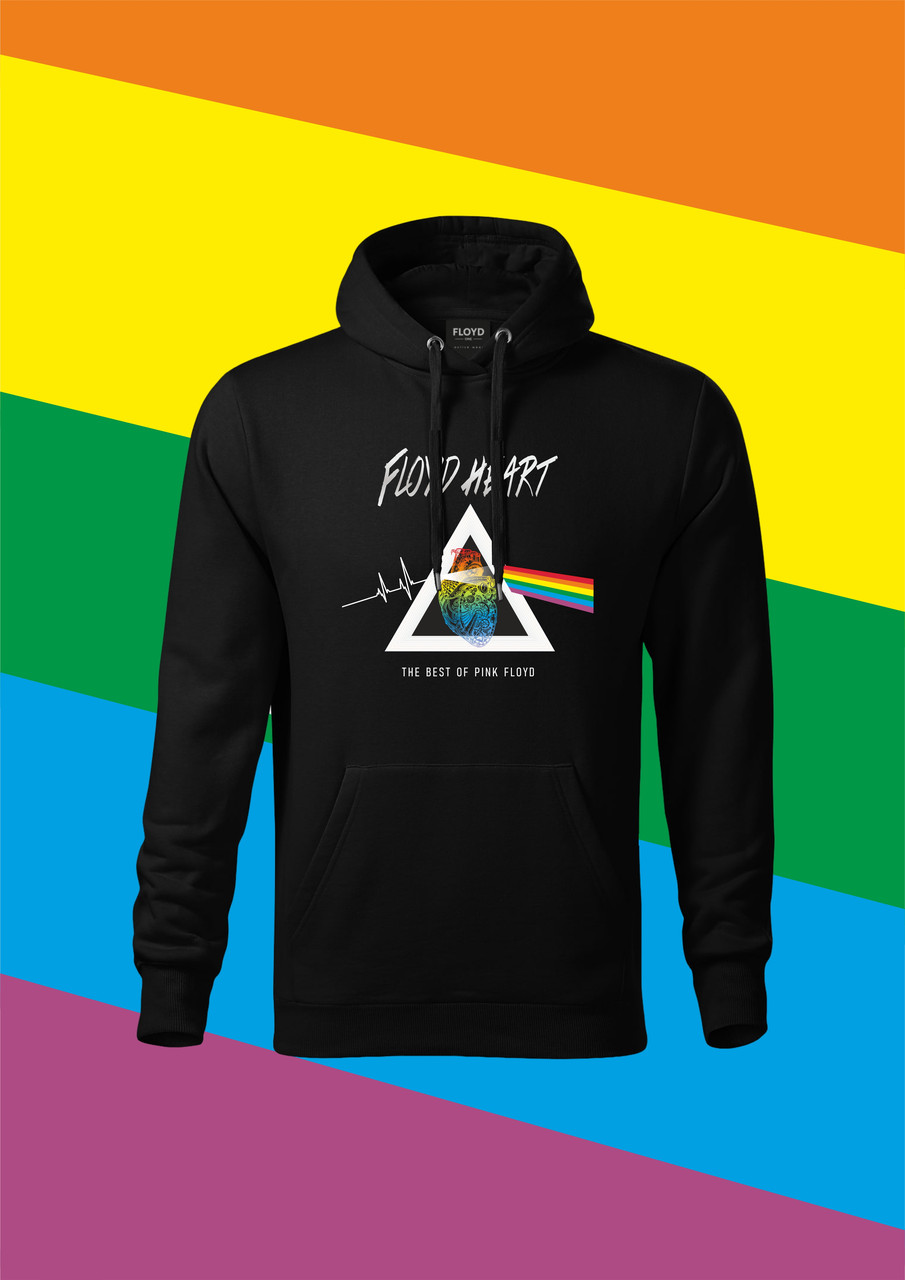 Худі YOUstyle з логотипом легендарної рок-групи Pink Floyd (Пінк Флойд) 1090_H Black