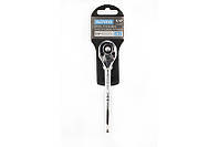 Ключ-трещотка Apro с металлической ручкой CrV 1 4 72T (052088) GM, код: 1688295