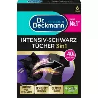 Цветные ткани интенсивно черные 2в1 Dr. Beckmann, 6 шт (Германия) Dr. Beckmann Farbtücher Intensiv-Schwarz 2i