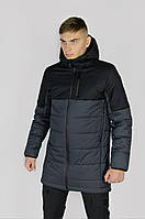 Демисезонная Куртка Intruder Fusion ХХL Черно-серая 1589541517 4 FE, код: 2423641
