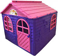 Детский игровой пластиковый домик со шторками Doloni 02550 1 129*129*120см GM, код: 7465152