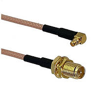 Адаптер-перемычка MMCX / RP-SMA-F кабель RG316 длина 10 см