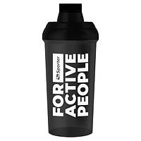 Шейкер Sporter Shaker bottle For Active People (white text) 700 ml Black FE, код: 7845605