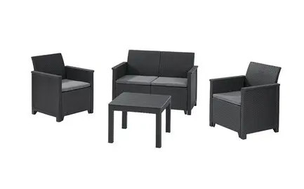 Набір пластикових меблів Keter Emma ІІ Set 246158 графіт