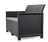 Набір пластикових меблів Keter Emma ІІ Set 246158 графіт, фото 7