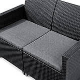 Набір пластикових меблів Keter Emma ІІ Set 246158 графіт, фото 10