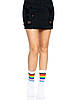 Шкарпетки жіночі білі Leg Avenue Pride crew socks Rainbow, фото 5