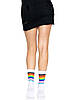 Шкарпетки жіночі білі Leg Avenue Pride crew socks Rainbow, фото 6
