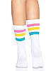 Шкарпетки жіночі білі Leg Avenue Pride crew socks Pansexual, фото 2