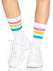 Шкарпетки жіночі білі Leg Avenue Pride crew socks Pansexual, фото 3