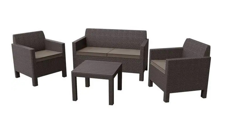 Набір пластикових садових меблів Keter Orlando Set With Small Table 228017