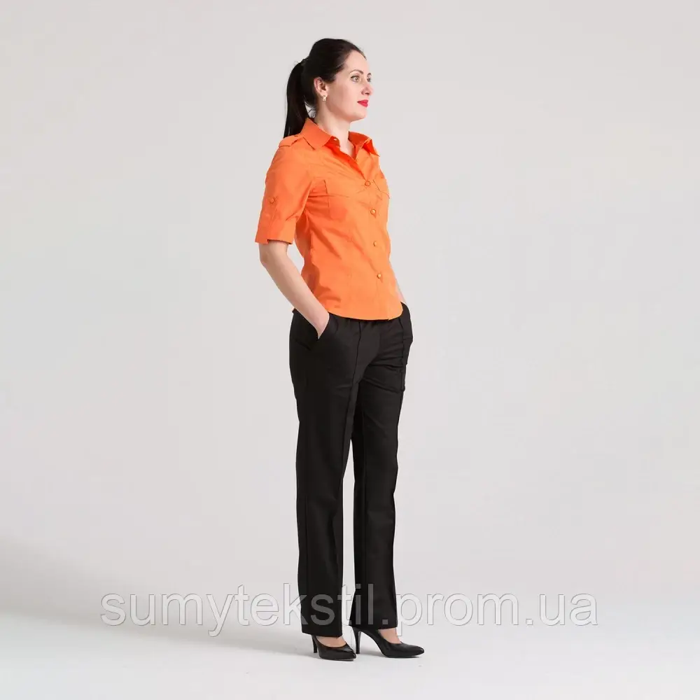 Жіноча блуза для адміністраторів, менеджерів та інших працівників сфери обслуговування - фото 1 - id-p1965566424