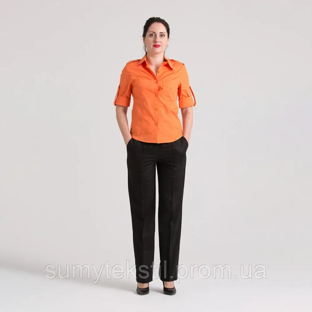 Жіноча блуза для адміністраторів, менеджерів та інших працівників сфери обслуговування - фото 2 - id-p1965566424
