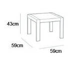 Набір пластикових садових меблів Keter Alabama Set 213968 графіт, фото 3