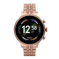 Смарт-часы Fossil Gen 6 Rose Gold-Tone Stainless Steel (FTW6077) [68067]