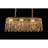 Сучасна кришталева овальна люстра 9708-800x350CH, фото 3