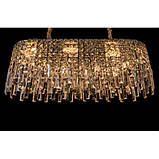 Сучасна кришталева овальна люстра 9708-800x350CH, фото 2