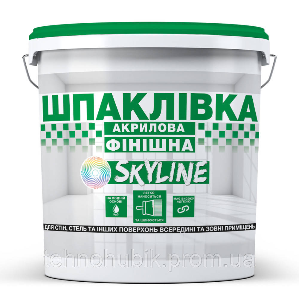 Шпаклівка акрилова фінішна, готова до застосування для внутрішніх і зовнішніх робіт SkyLine Бе TH, код: 7443982