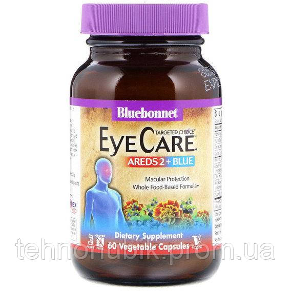 Комплекс для профілактики зору Bluebonnet Nutrition Targeted Choice, Eye Care 60 Veg Caps TH, код: 7517534