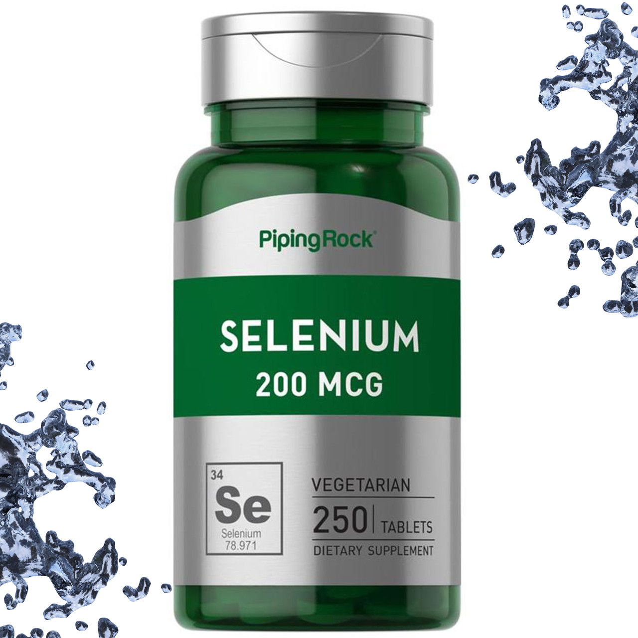 Селен Piping Rock Selenium 200 мкг 250 таблеток, фото 1