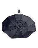 Парасоля чоловіча Romeat TR3253B напівавтомат, 10 спиць Чорний, фото 3