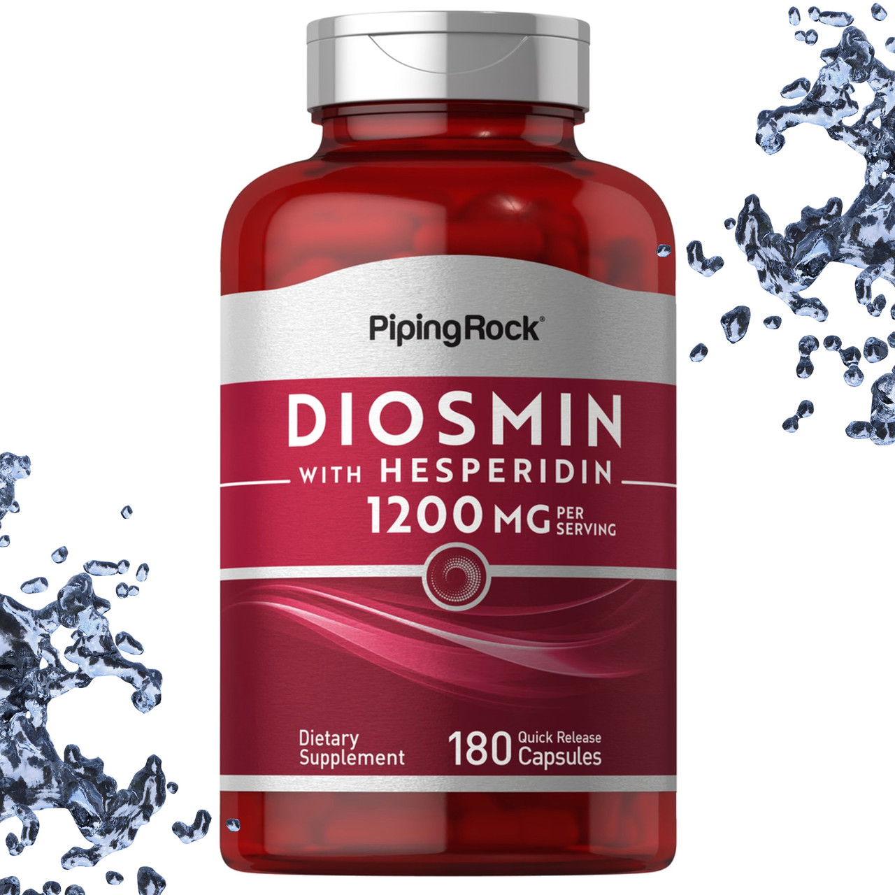 Для вен Piping Rock Diosmin with Hesperedin (Діосмін і Хесперодин) 1200 мг на порцію 180 капсул