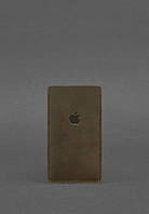 Кожаный чехол для iPhone 11 Темно-коричневый Crazy Horse BlankNote DI, код: 8132644